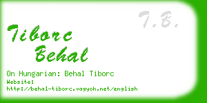 tiborc behal business card